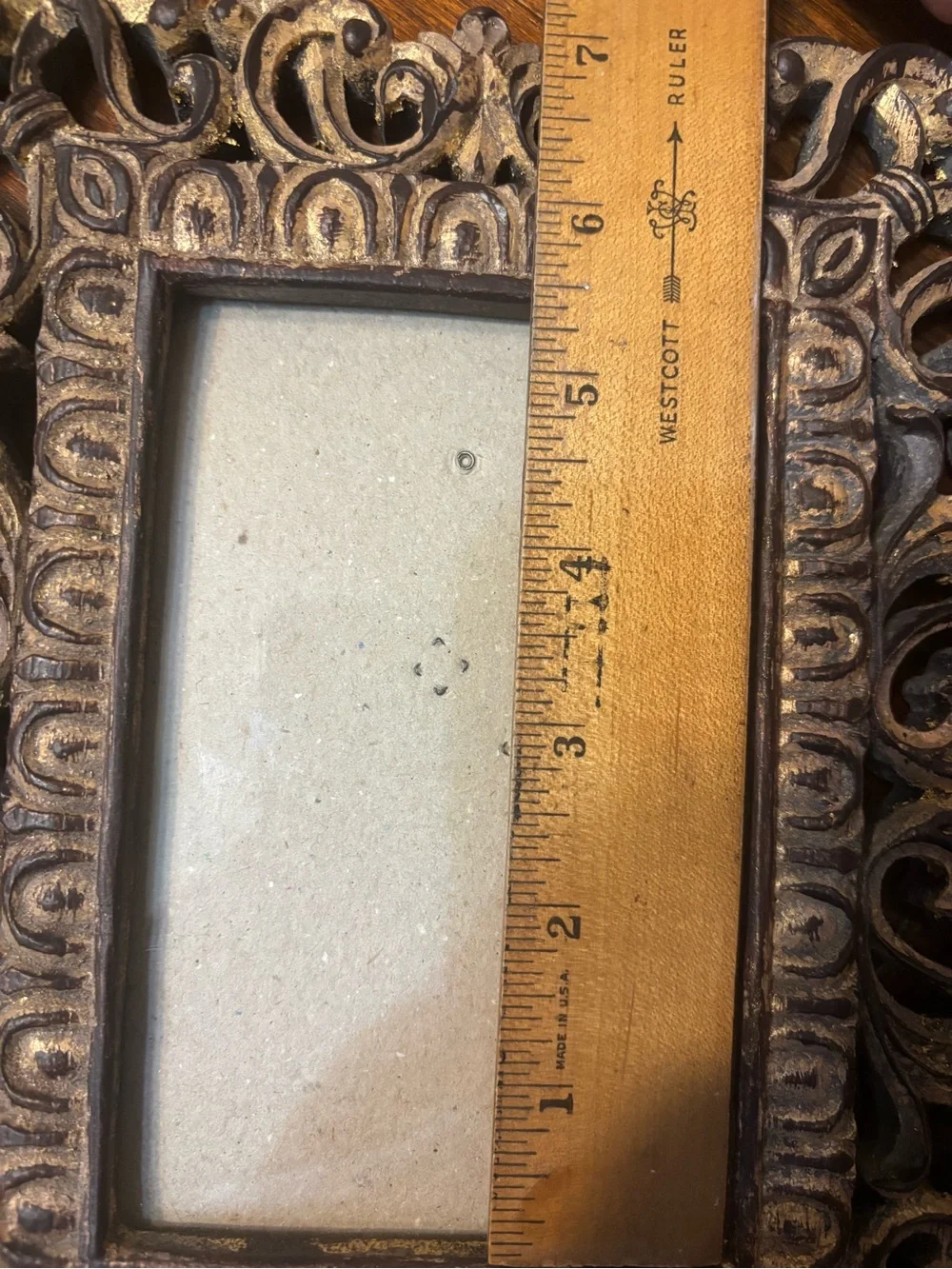 Ornate Decorative GOLD/Bronze-Tone Picture Frame - Elegant Home Accent